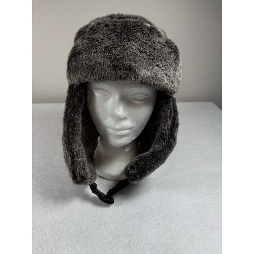 RedHead Faux Fur Trapper Hat Gray Ear Flap Winter Aviator Ushanka L/XL Adult